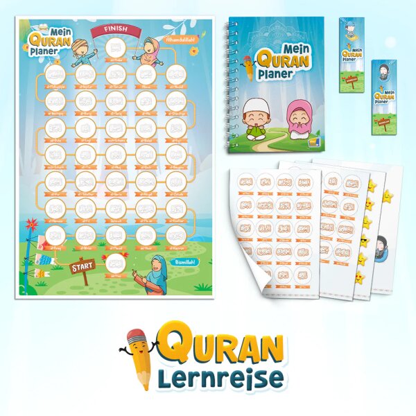 Mein Quran Planer - das ultimative islamische Geschenk für Kinder